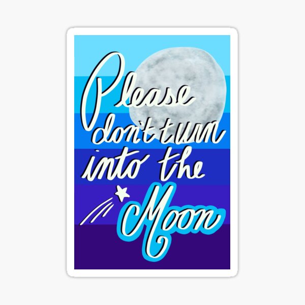 Avatar the Last Airbender Moon Love Note Sticker