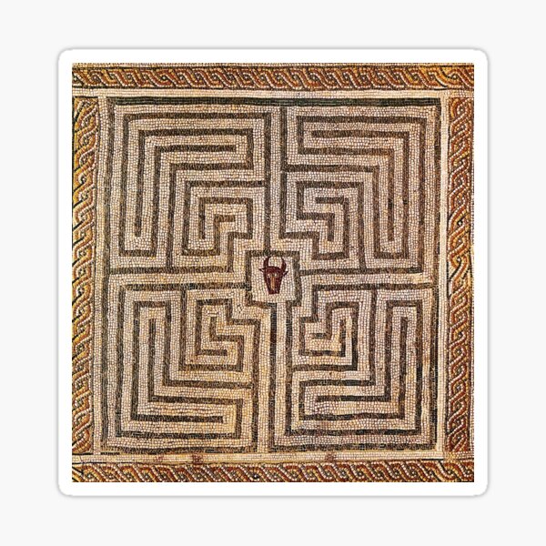 Greece Labyrinth Stickers | Sale for Redbubble