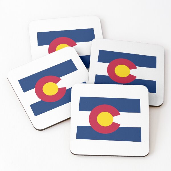 Item preview, Colorado State Shape with Flag designed and sold by DoctorKepler.