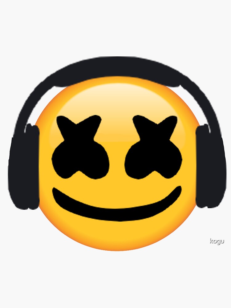 "DJ Emoji" Sticker by kogu Redbubble