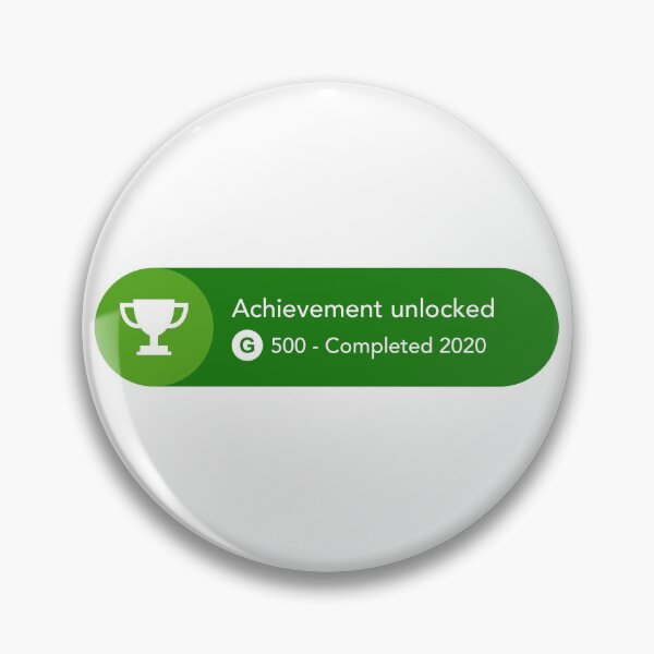 Item preview, Completed 2020 - Achievement unlocked designed and sold by CyberCubed.
