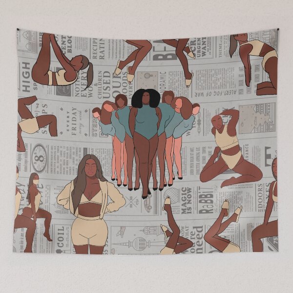 Item preview, Mural Ilustrations COZY COLLECTION (FULL)- Confident women I Selfcare I Body Shaming designed and sold by Elena González Álvarez.