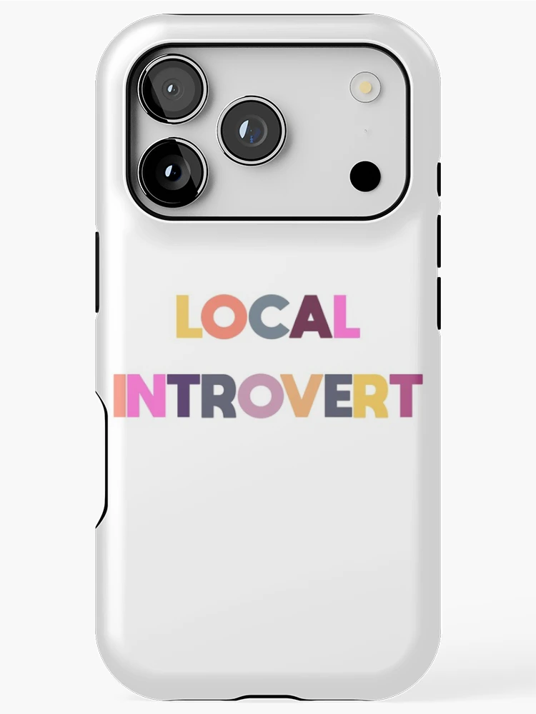 Thumbnail 1 of 4, iPhone Case, Local Introvert - Risograph Colors designed and sold by GhostLonging.