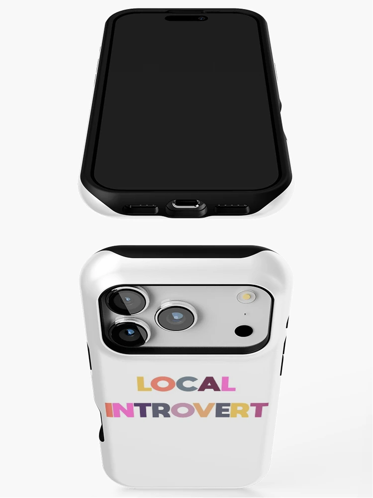 Thumbnail 3 of 4, iPhone Case, Local Introvert - Risograph Colors designed and sold by GhostLonging.
