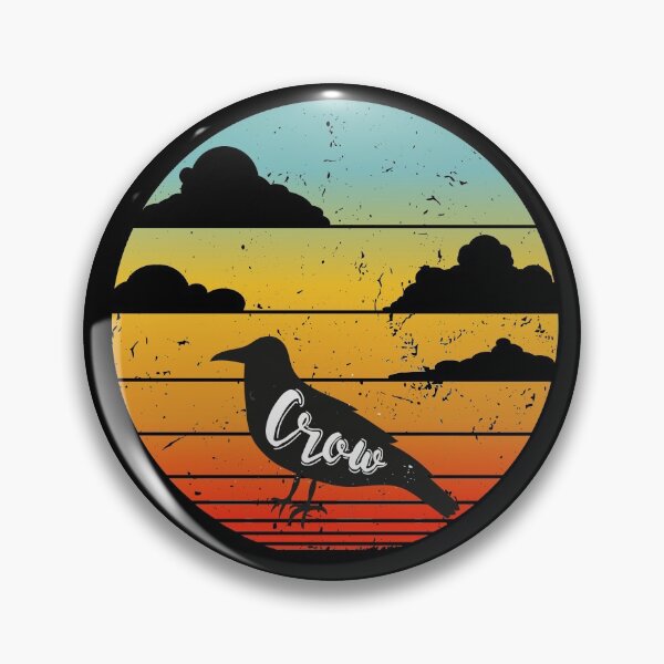 Item preview, Crow Sunset Crow Gifts - Retro Vintage - Crazy Crow - Crow Print Art - Farm Animals designed and sold by biigshow.