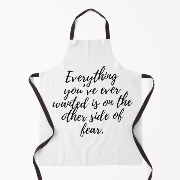 Item preview, Everything You’ve Ever Wanted is on the Other Side of Fear Inspirational Motivational Quote Art Image designed and sold by UncleFizziwigs.