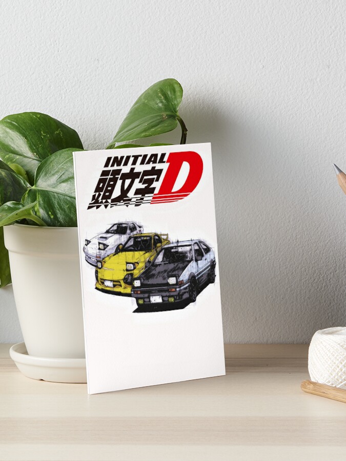 Initial D Manga Panel AE86 VS RX7 Art Board Print for Sale by