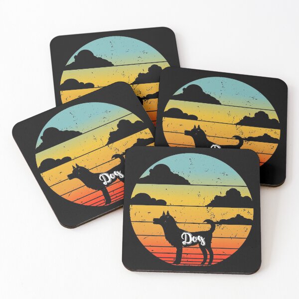 Item preview, Dog Sunset Dog Gifts - Retro Vintage - Dog Crow - Dog Print Art - Farm Animals designed and sold by biigshow.