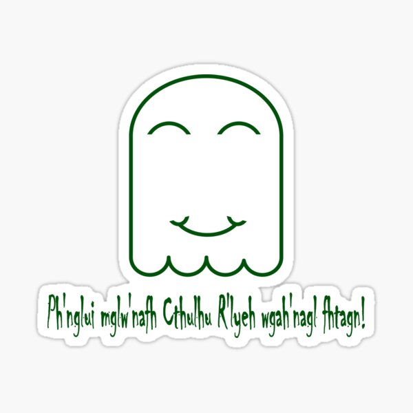 Cthulu's Happy Little Dreams Sticker