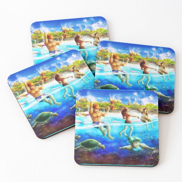 Item preview, Golden Sun Beach - Reefs of Yallam designed and sold by neshirys.