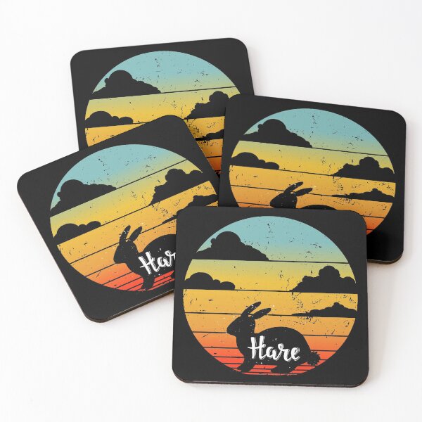 Item preview, Hare Sunset Hare Gifts - Retro Vintage - Hare Crow - Hare Print Art - Farm Animals designed and sold by biigshow.