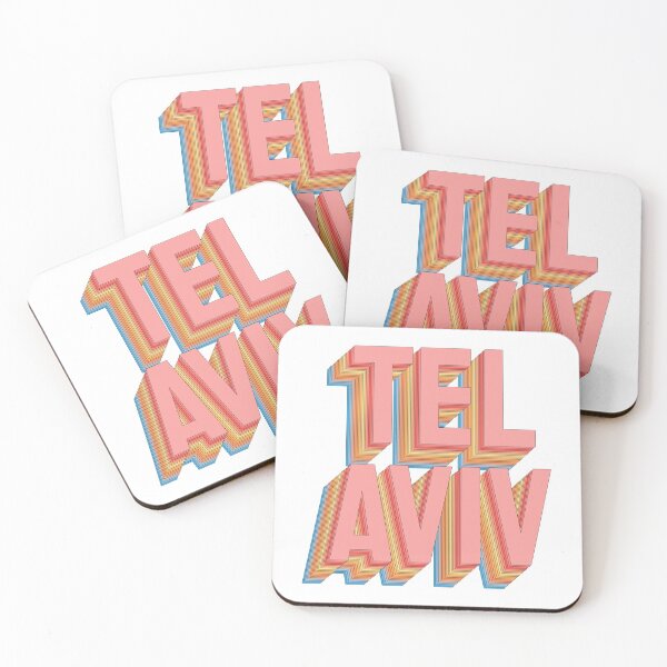 Item preview, Tel Aviv Colorful Pastel Retro designed and sold by lukassfr.