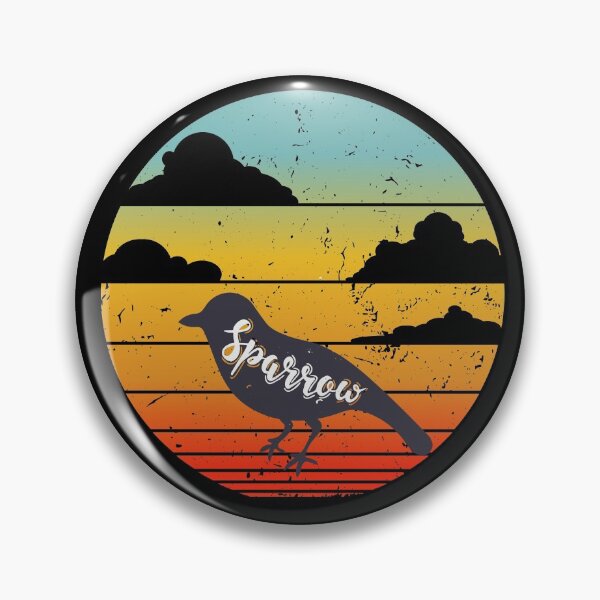 Item preview, Sparrow Sunset Sparrow Lover Gifts - Retro Vintage - Crazy Sparrow - Sparrow Print Art - Farm Animals designed and sold by biigshow.