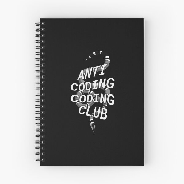 Item preview, Anti coding coding club with snake designed and sold by philipdev.