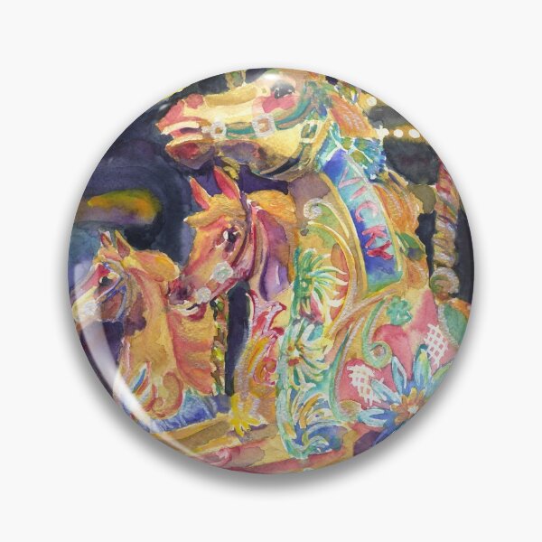 Item preview, Carousel horses by Brighton Pier designed and sold by Barbara Pommerenke.
