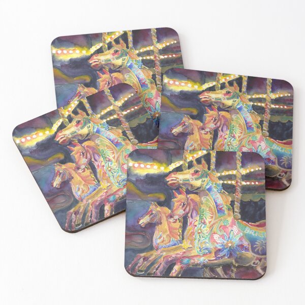 Item preview, Carousel horses by Brighton Pier designed and sold by Barbara Pommerenke.