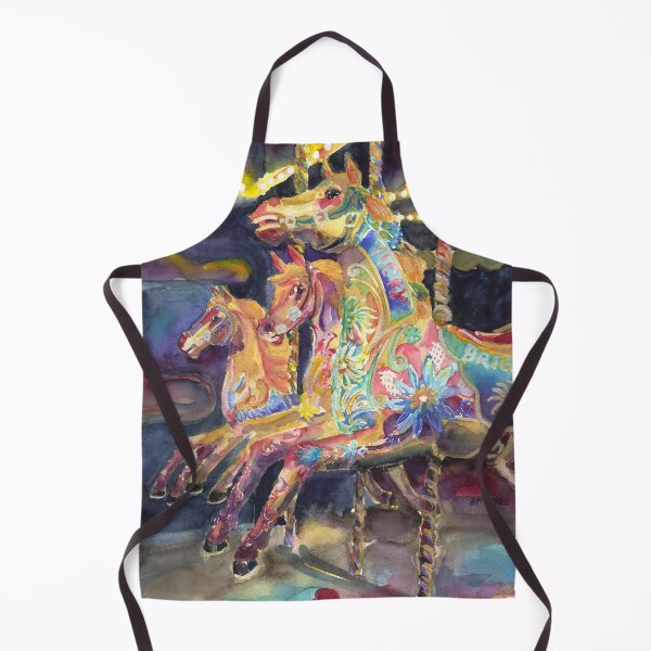 Item preview, Carousel horses by Brighton Pier designed and sold by Barbara Pommerenke.