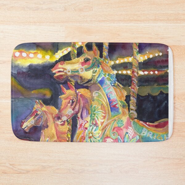 Item preview, Carousel horses by Brighton Pier designed and sold by Barbara Pommerenke.