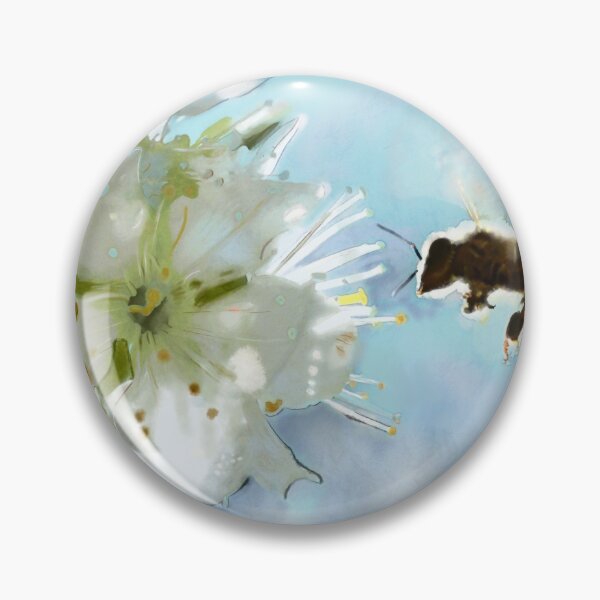 Item preview, Bees on spring flower designed and sold by Ginomandarino.