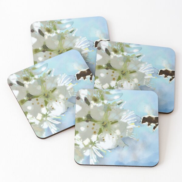Item preview, Bees on spring flower designed and sold by Ginomandarino.