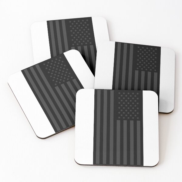 Item preview, US Flag Black on Black designed and sold by franklymade.