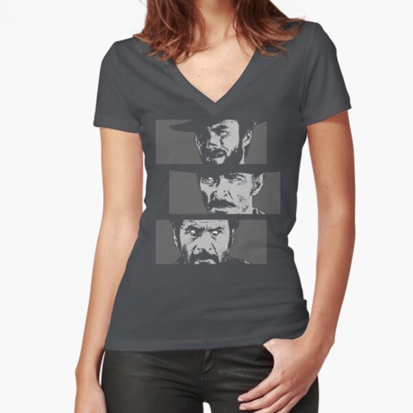 Blondie, Angel Eyes, Tuco Fitted V-Neck T-Shirt