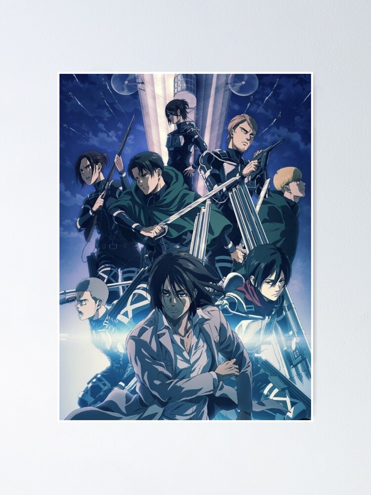 Attack On Titan Season 4 Poster By Tazr Redbubble