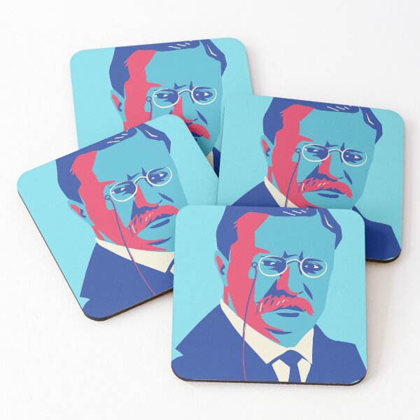 Item preview, President Teddy Roosevelt Pop Art Portrait designed and sold by SLAG-Creative.