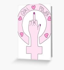 GIRL POWER Greeting Card