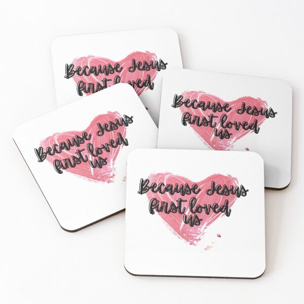 Item preview, Because Jesus First Loved Us Heart  designed and sold by Calebchc.