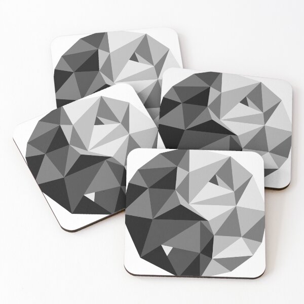 Item preview, Eastern symbol of yin and yang harmony in polygonal style designed and sold by Verpax.