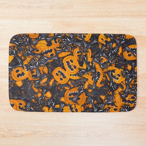 Item preview, Pumpkin Witch Hand Bats Pattern designed and sold by quarantineshop.