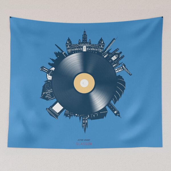 Artikelvorschau, Glasgow Skyline Vinyl entworfen und verkauft von BekimART2.