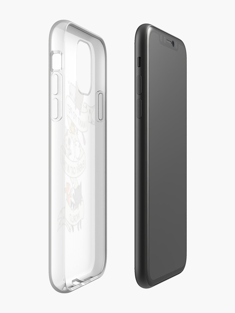 Alternate view of I want to pet every cat in the world! iPhone Case & Cover
