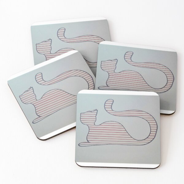 Item preview, Silueta de gato lineal B designed and sold by NotWorkingPhD.