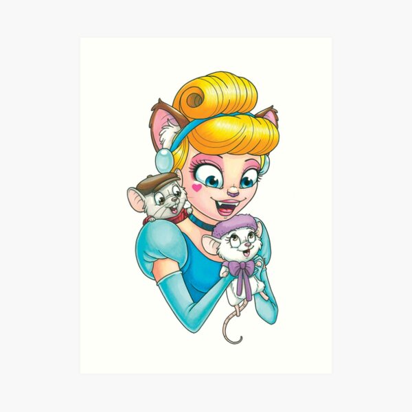 Yellow hair Art Print