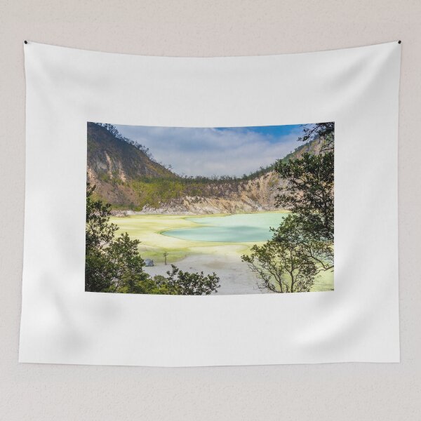 Item preview, A view over the Kawah Putih volcanic crater lake, Indonesia designed and sold by SnapTPhotograph.