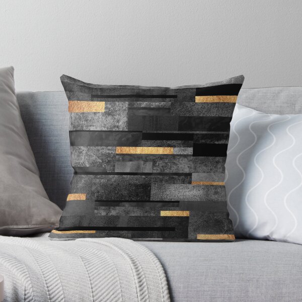 Urban Black & Gold Dekokissen