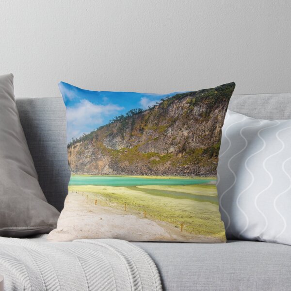 Item preview, The yellow sulphur deposits and blue lake of Kawah Putih, Indonesia designed and sold by SnapTPhotograph.