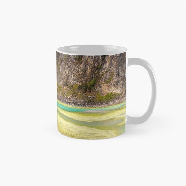 Item preview, The yellow sulphur deposits and blue lake of Kawah Putih, Indonesia designed and sold by SnapTPhotograph.