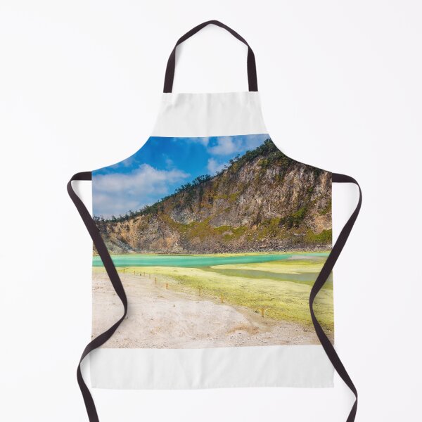 Item preview, The yellow sulphur deposits and blue lake of Kawah Putih, Indonesia designed and sold by SnapTPhotograph.