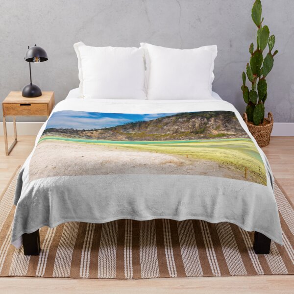 Item preview, The yellow sulphur deposits and blue lake of Kawah Putih, Indonesia designed and sold by SnapTPhotograph.