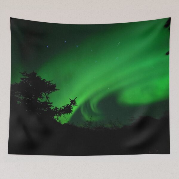 Item preview, Aurora Borealis and Big Dipper in McCarthy Alaska designed and sold by BohoHiker.