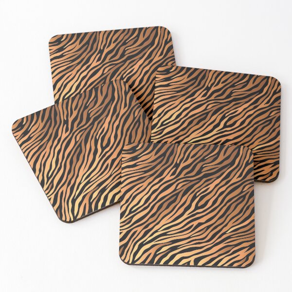 Item preview, Savage Brown Beige and Black Tiger Pattern Animal Print Wild Safari designed and sold by GDCdesigns.