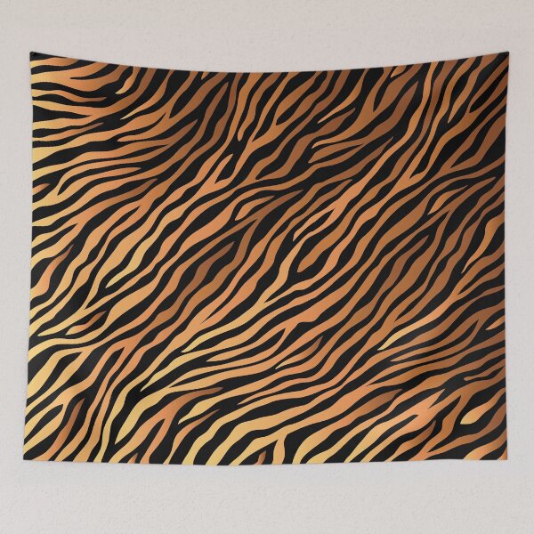Item preview, Savage Brown Beige and Black Tiger Pattern Animal Print Wild Safari designed and sold by GDCdesigns.