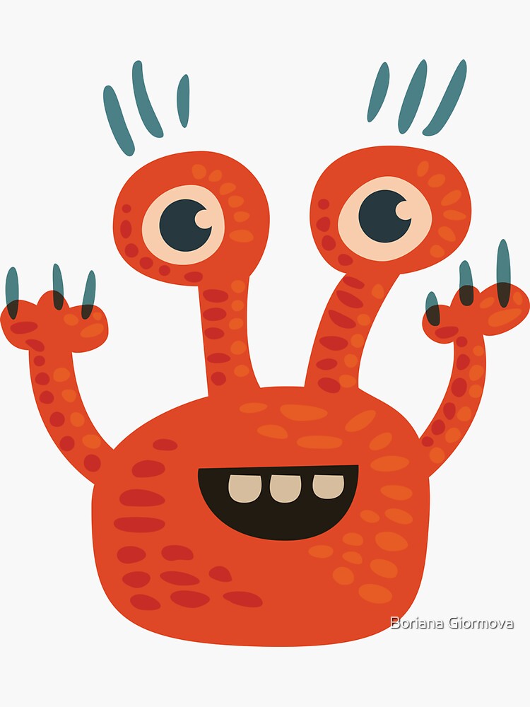 Cute Orange Monster Is Funny Too by azzza