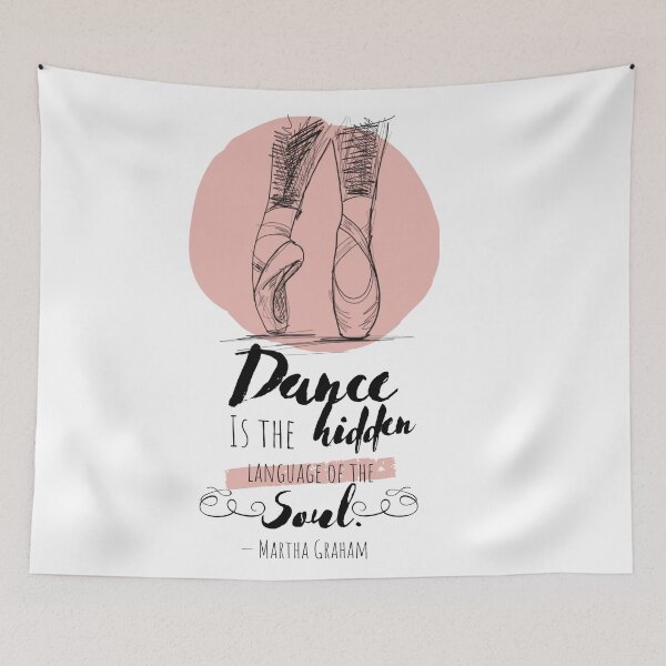 Item preview, Martha Graham Dance Quote, Dance is the hidden language of the soul  designed and sold by Dollfacedesign.
