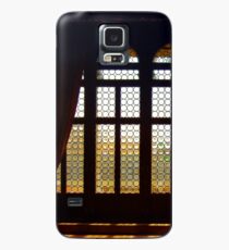 Funda/vinilo para Samsung Galaxy Victorian interior. Mosaic window with drapes.