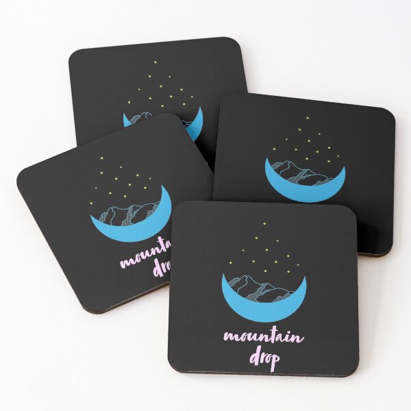Item preview, simple mauntain and moon in the shape of water drop sweet & girly designed and sold by Half Mess.