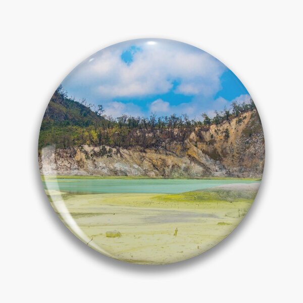 Item preview, The yellow sulphur deposits and blue lake of Kawah Putih, Indonesia designed and sold by SnapTPhotograph.